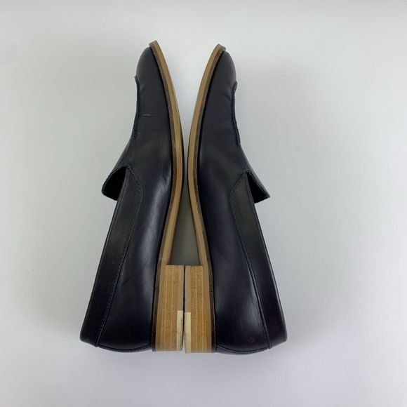 Everlane Modern Loafer Navy Italian Leather Slip On Flats Pointed Toe Womens 9 - Picture 8 of 12
